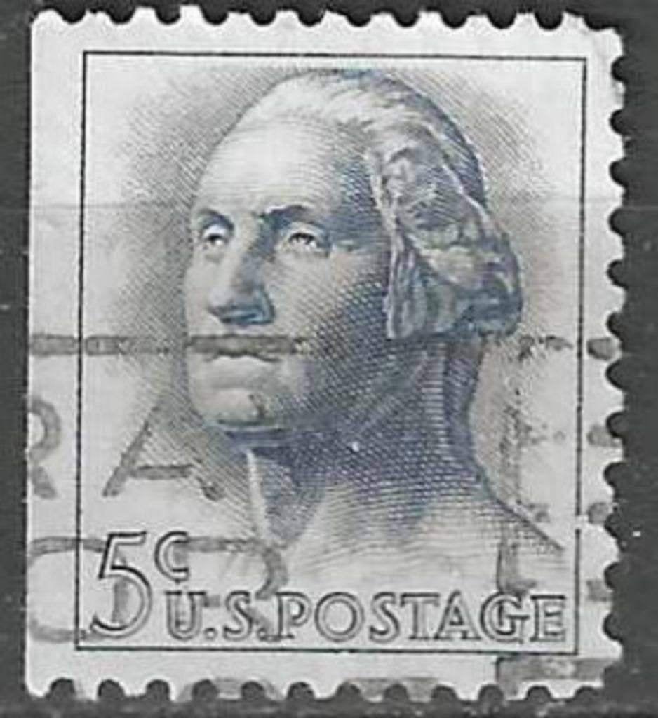 USA 1962/1963 - Yvert 741L - George Washington (ST), Verzenden, Gestempeld, Noord-Amerika