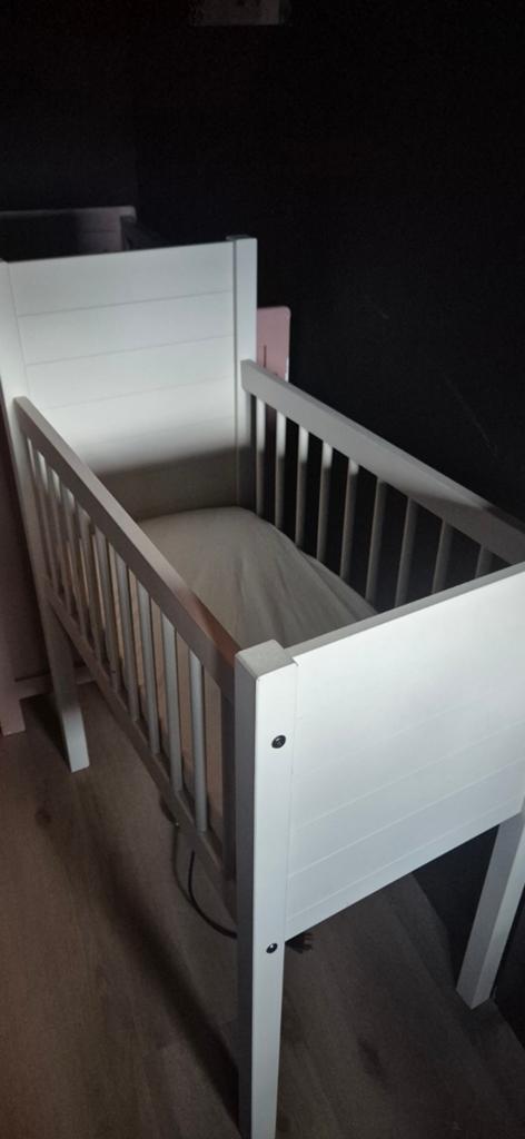 Wit houten wiegje voor baby's, Ophalen of Verzenden, Gebruikt, Wieg