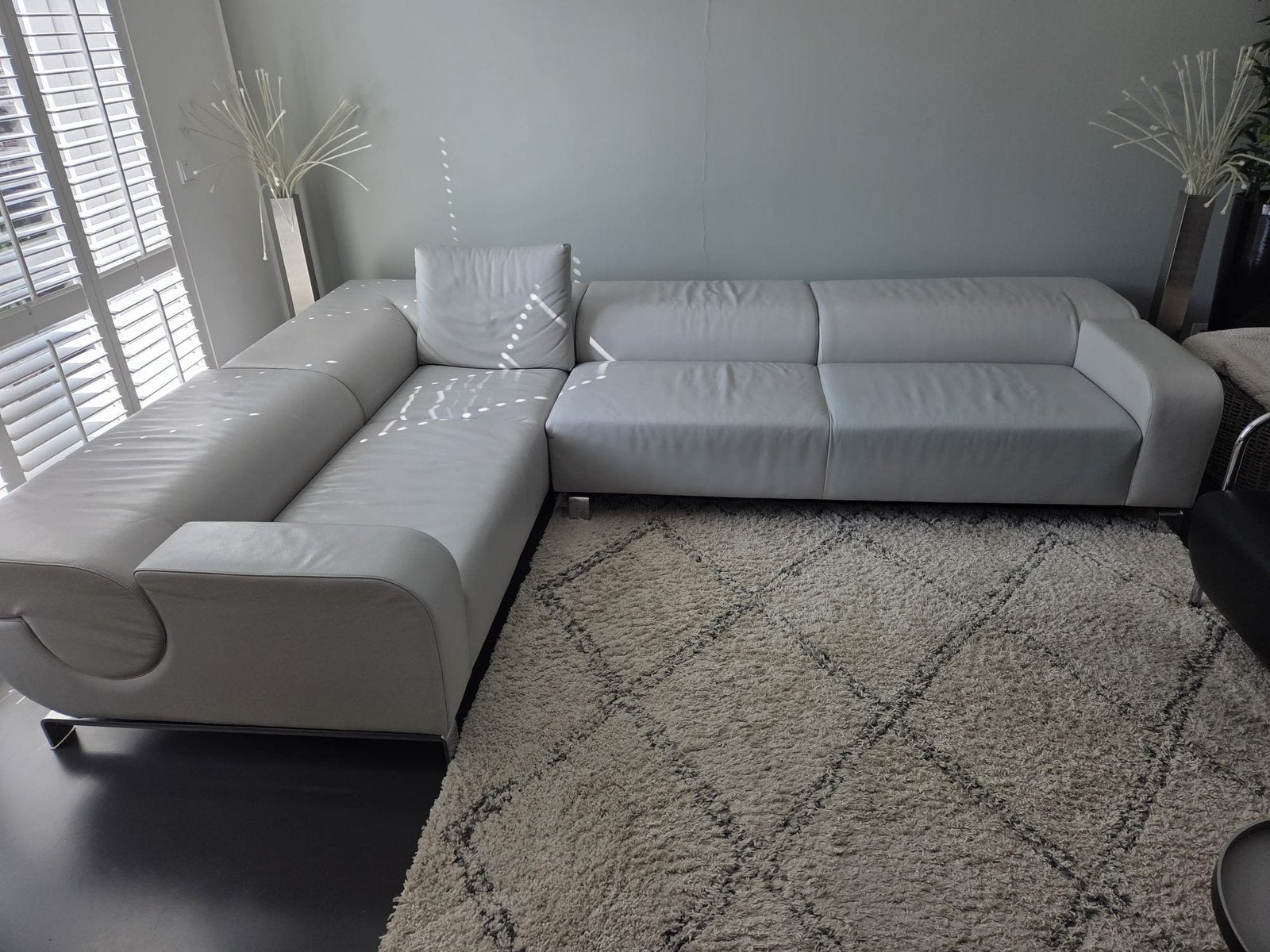 LEOLUX B FLAT hoekbank, in nette verzorgde staat., Ophalen, Gebruikt