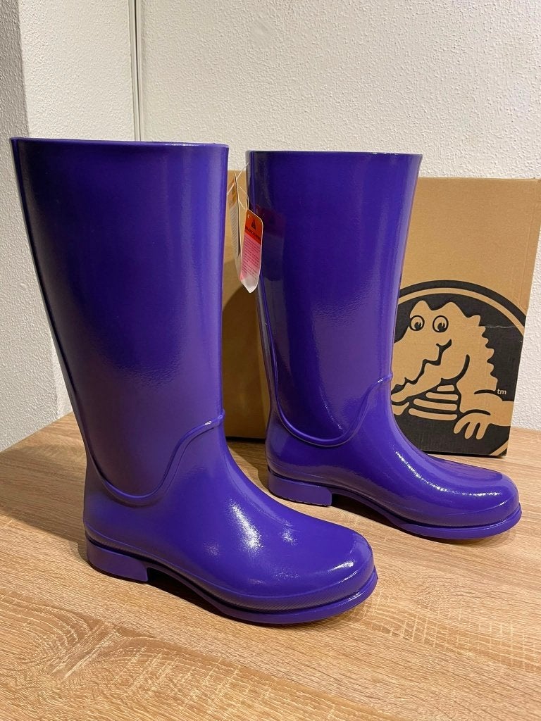 Paarse Crocs Crocband Regenlaars Nieuw + doos -W9 / EU 39-40, Crocs@laars.nl, Overige kleuren, Crocs, Crocs