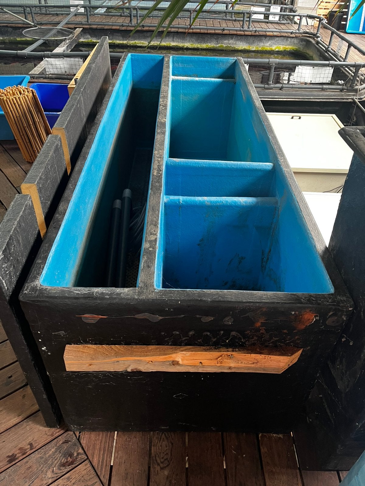 Vijver filterbak meerkamerfilter 250x90x90, Tuin en Terras, Ophalen, Gebruikt