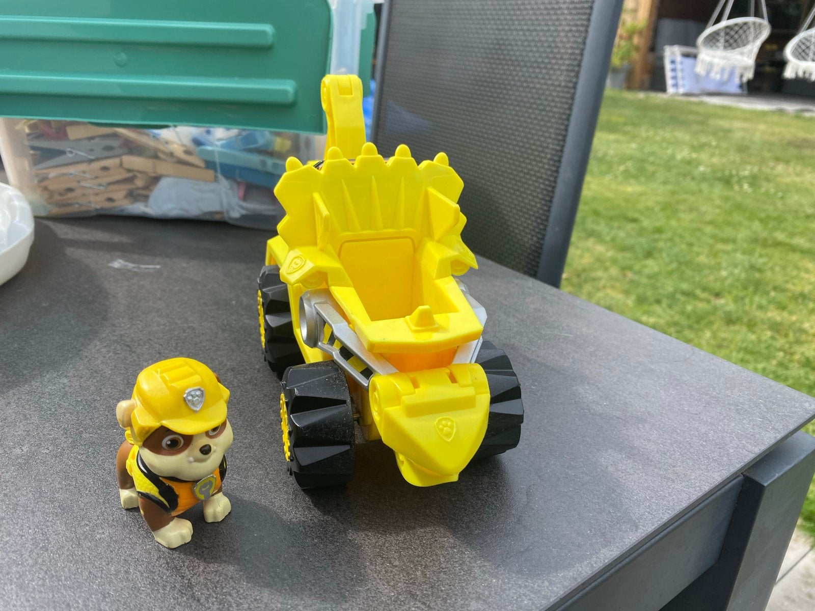 Paw Patrol Rubble's Bulldozer met figuur, Ophalen of Verzenden, Gebruikt