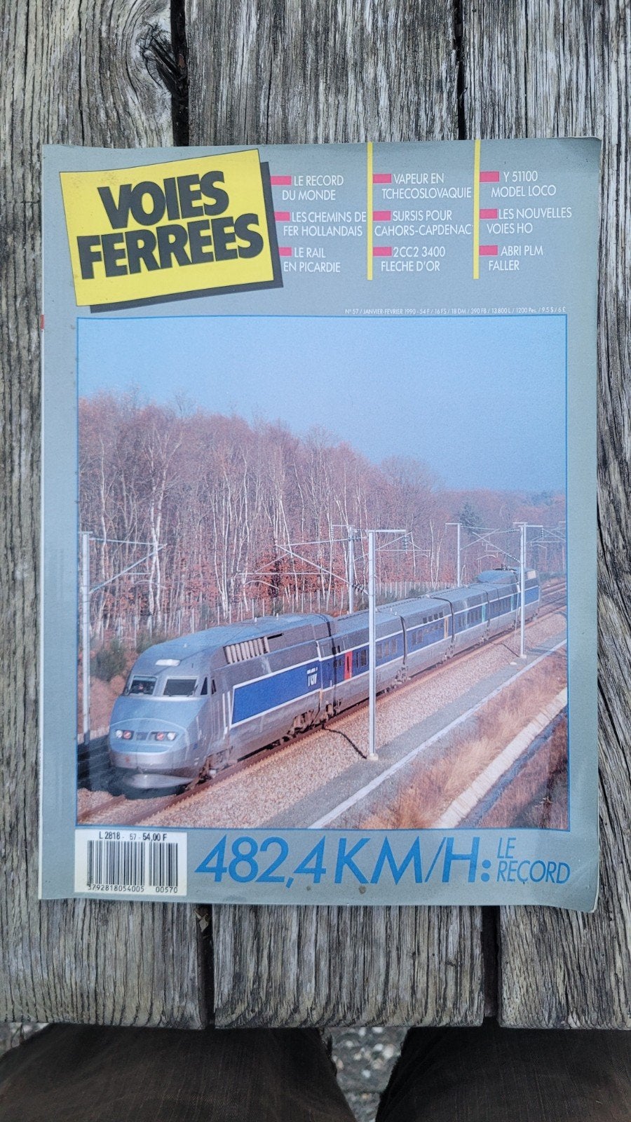 Voies Ferrees magazine uit 1990 - Treinen en Spoorwegen, Ophalen of Verzenden, 1980 tot heden, Buitenland, Tijdschrift