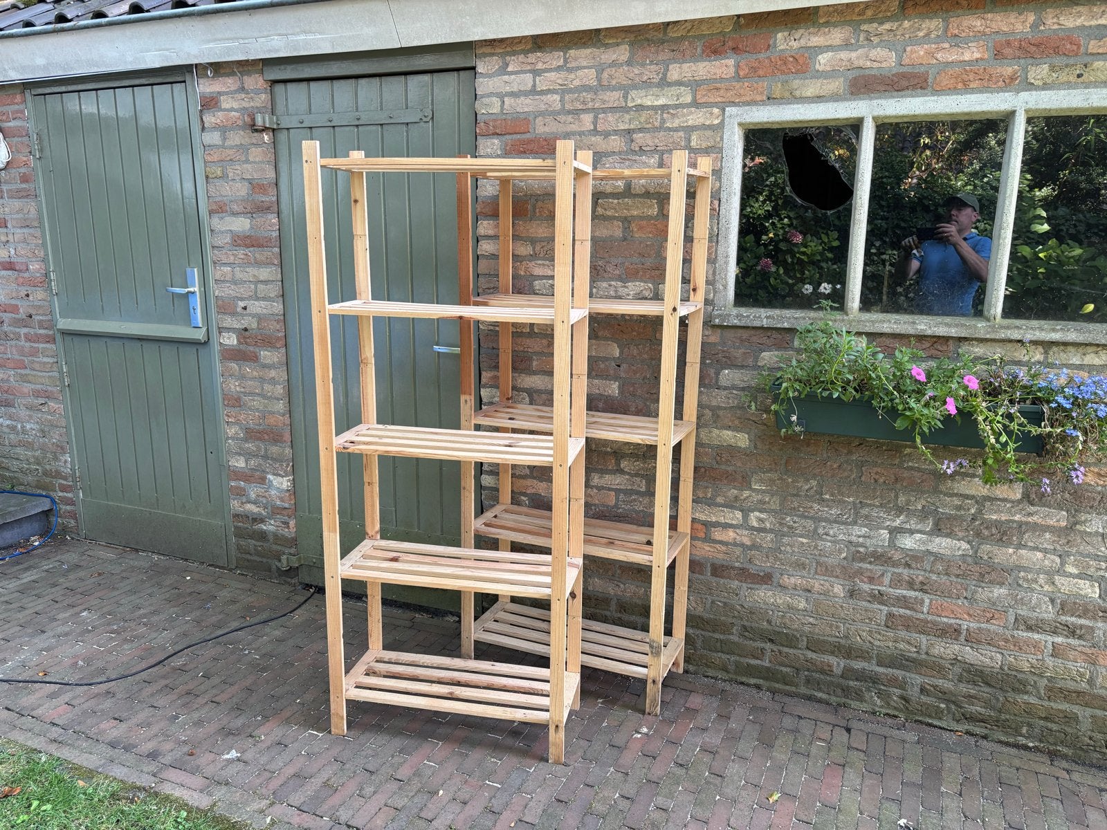 Houten rekken - ideaal voor opslag of planten, Huis en Inrichting, Ophalen, Gebruikt