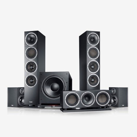 Teufel Theater 500 Surround '5.1-Set' - Zwart, Audio, Tv en Foto, Luidsprekers, Gebruikt, Surroundset, Geschikt voor surround/home cinema