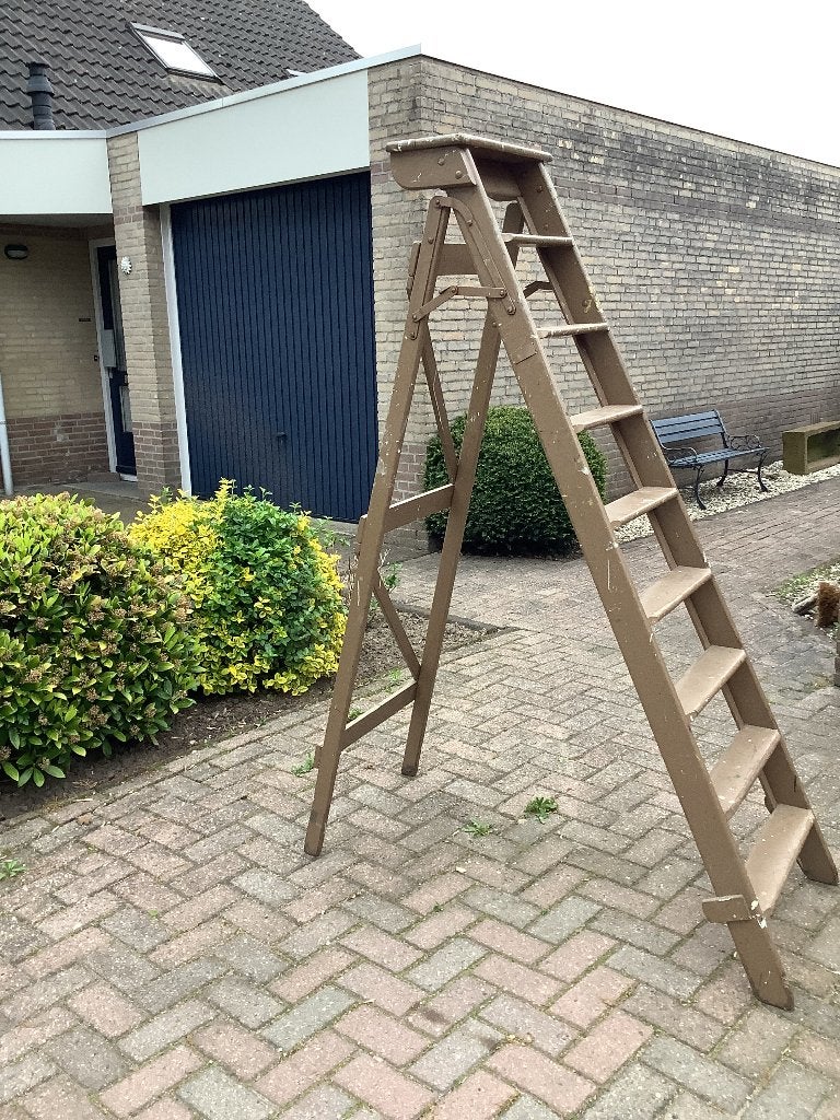 Oude schilderstrap, Doe-het-zelf en Verbouw, Ladders en Trappen, Ophalen, Gebruikt, Trap, Opvouwbaar of Inschuifbaar