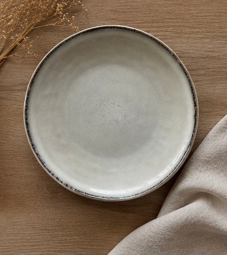 Dutch Rose Organic gebaksbordjes – naturel/beige, Huis en Inrichting, Keuken | Servies, Ophalen of Verzenden, Aardewerk, Overige stijlen
