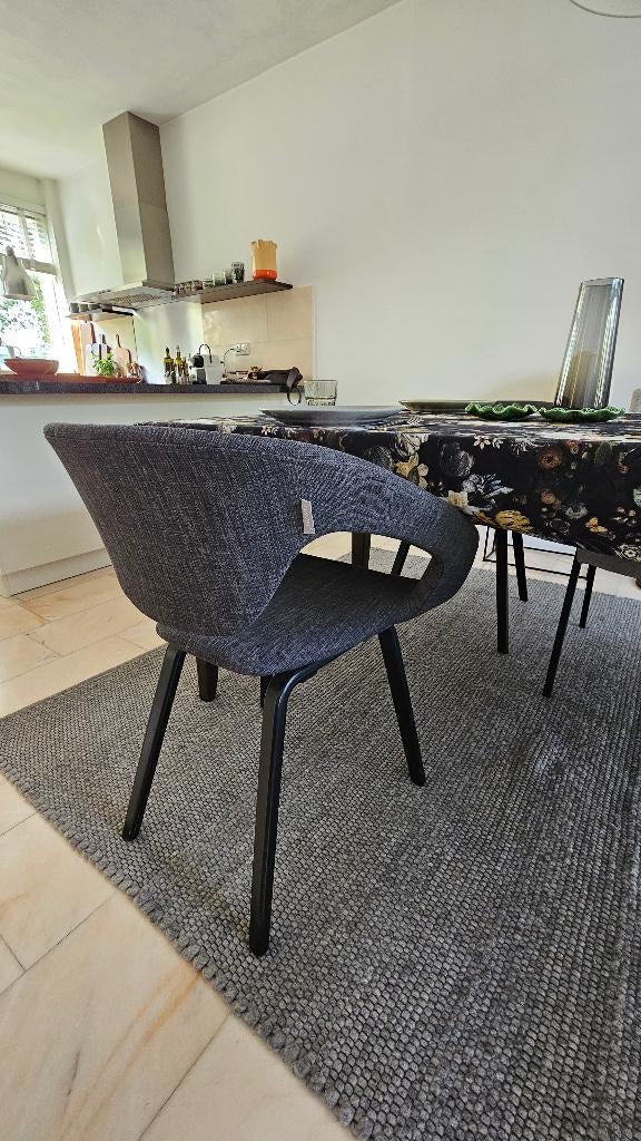 2 Eetkamerstoelen Zuiver Grijs, Ophalen, Twee, Zo goed als nieuw, Modern