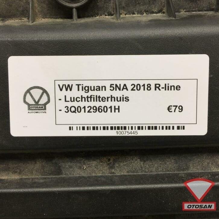 vw tiguan 5na 2018 luchtfilterhuis 3q0129601h, Gebruikt, Volkswagen, Volkswagen AG, Berliner Ring 2
38440  Wolfsburg, DE
