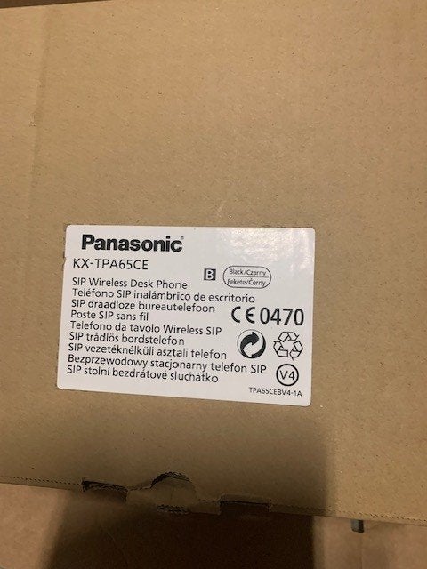 Panasonic sip Wireless desk phone  KX-TPA65CE, Ophalen of Verzenden, Nieuw
