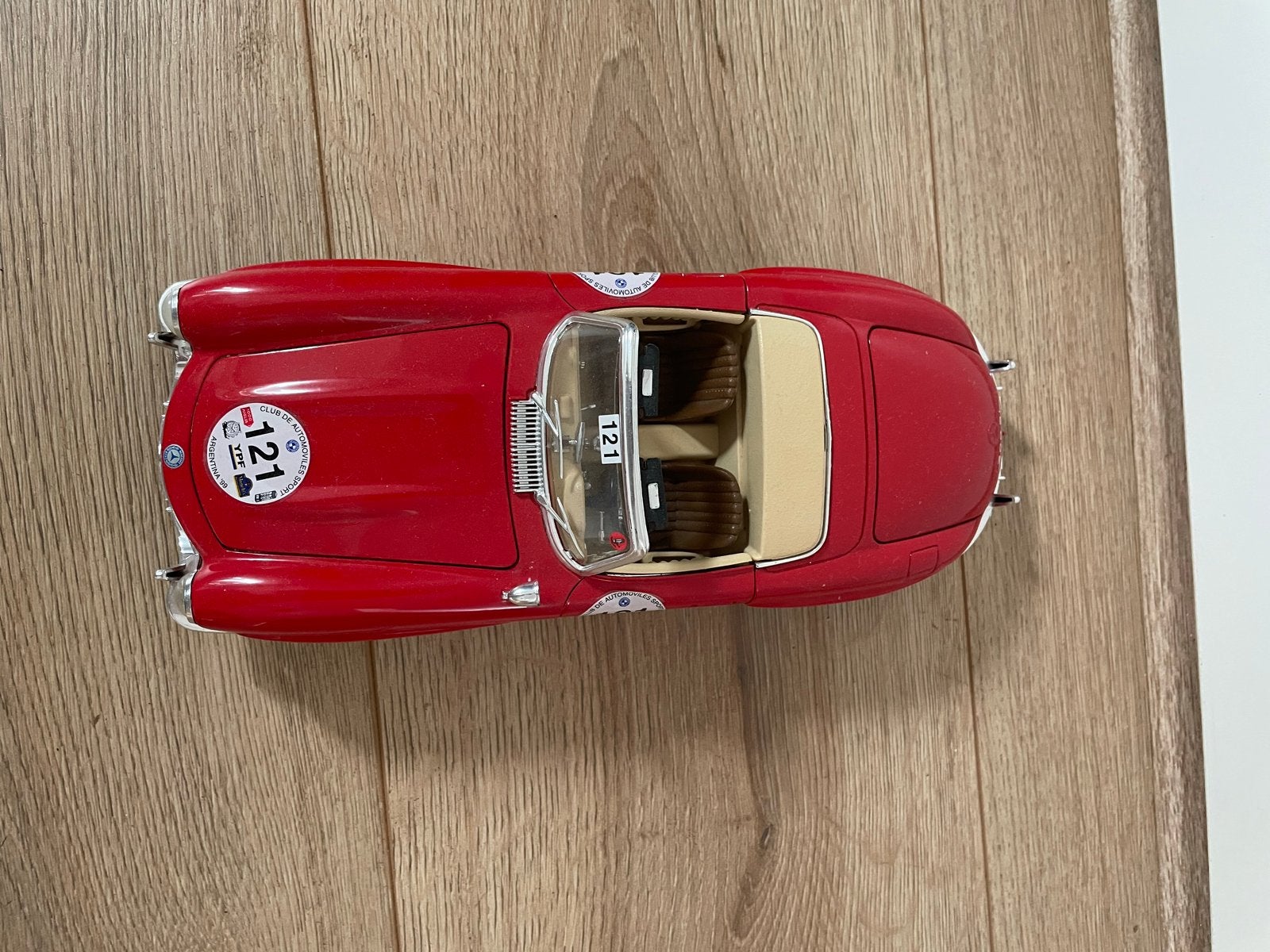 Mercedes Benz 300 SL Schaalmodel 1:18 - Burago, Ophalen of Verzenden, Zo goed als nieuw, Auto, Bburago