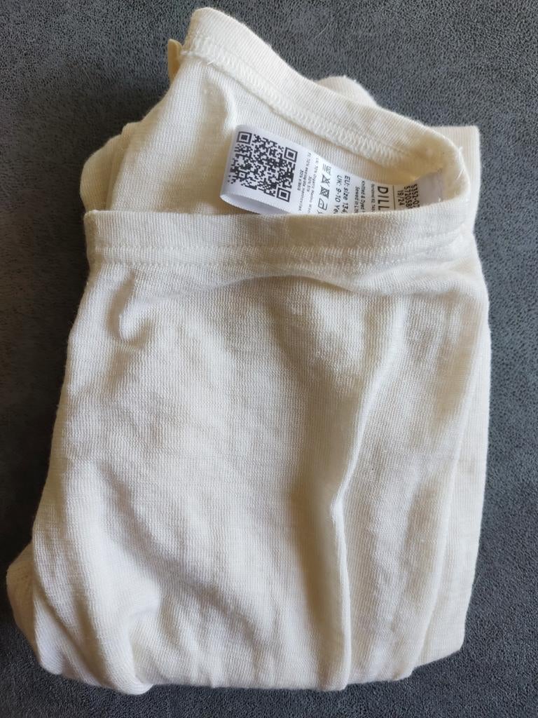 Dilling wollen zijden legging off white - Maat 134/140, Ophalen of Verzenden, Zo goed als nieuw, Meisje