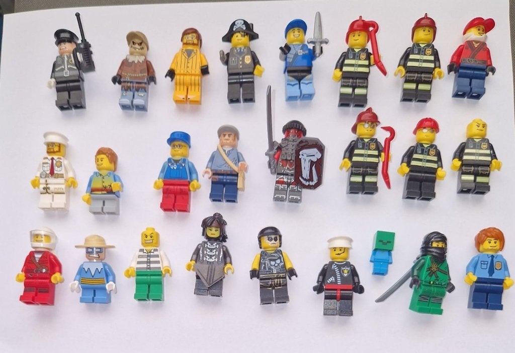 Lego 25 grappige minifiguren, Ophalen of Verzenden, Gebruikt, Minifiguur, Lego