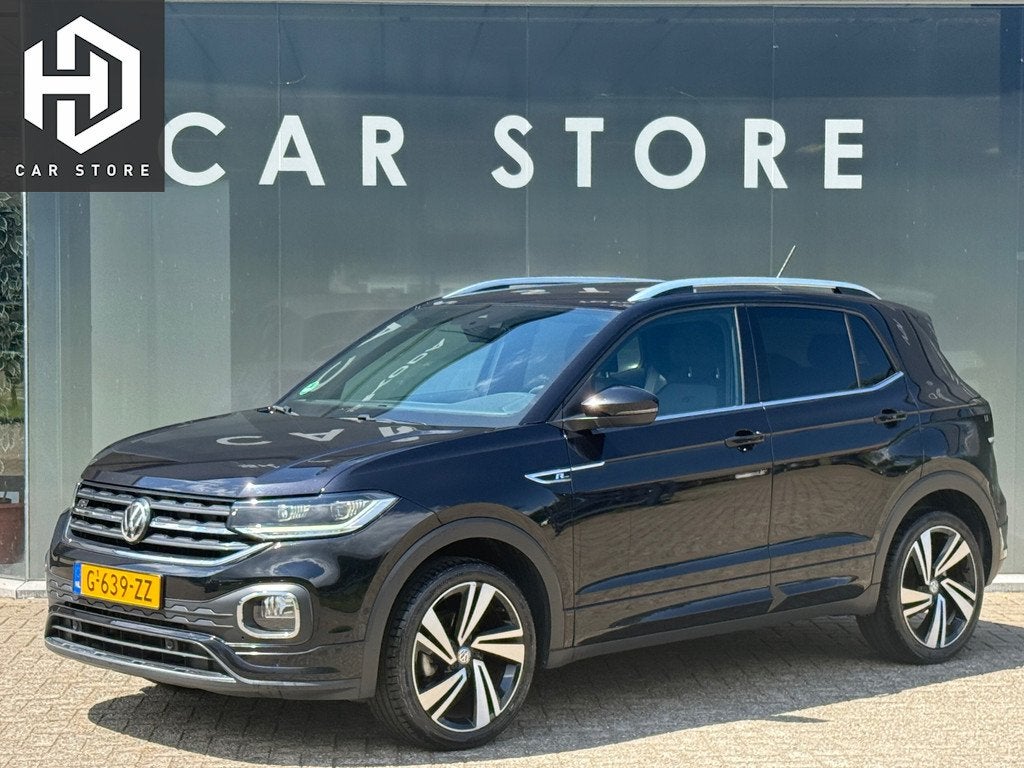 Volkswagen T-Cross 1.0 TSI 115pk DSG R-Line Stoelver|Camera|, Gebruikt, Automatische klimaatregeling, 116 pk, Zwart
