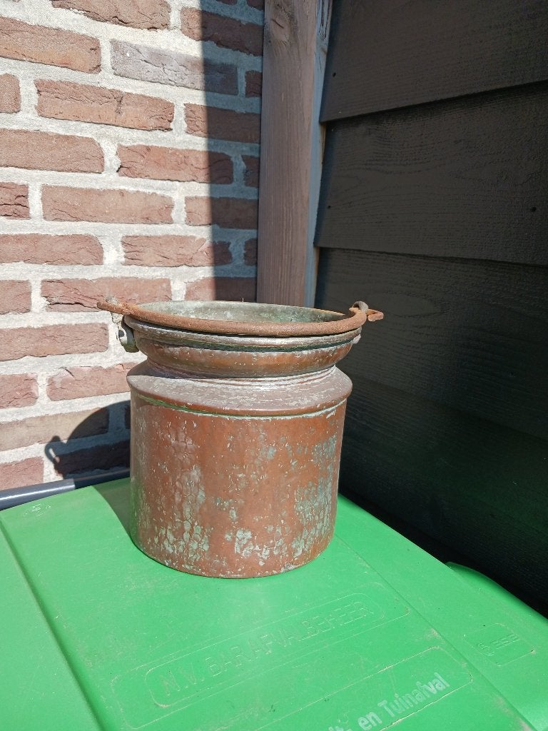 India-koperen (bloem)pot, Ophalen