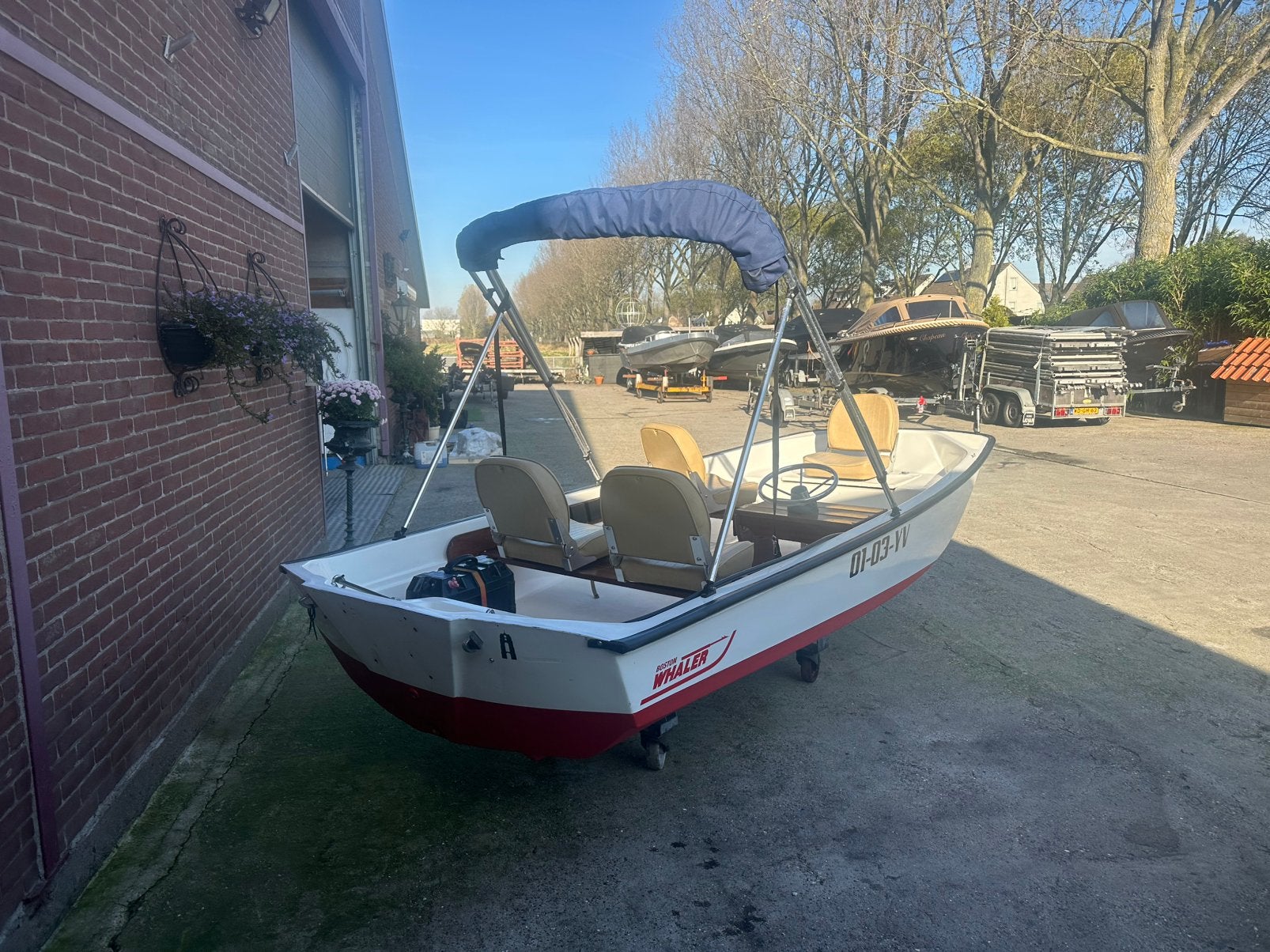 Boston Whaler 13,, Watersport en Boten, Ophalen, Gebruikt, Polyester, 10 tot 30 pk