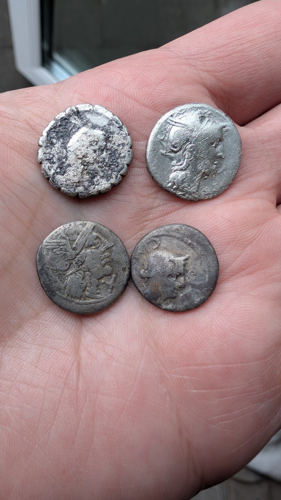 4 Romeinse Denarius munten, Ophalen of Verzenden, Italië