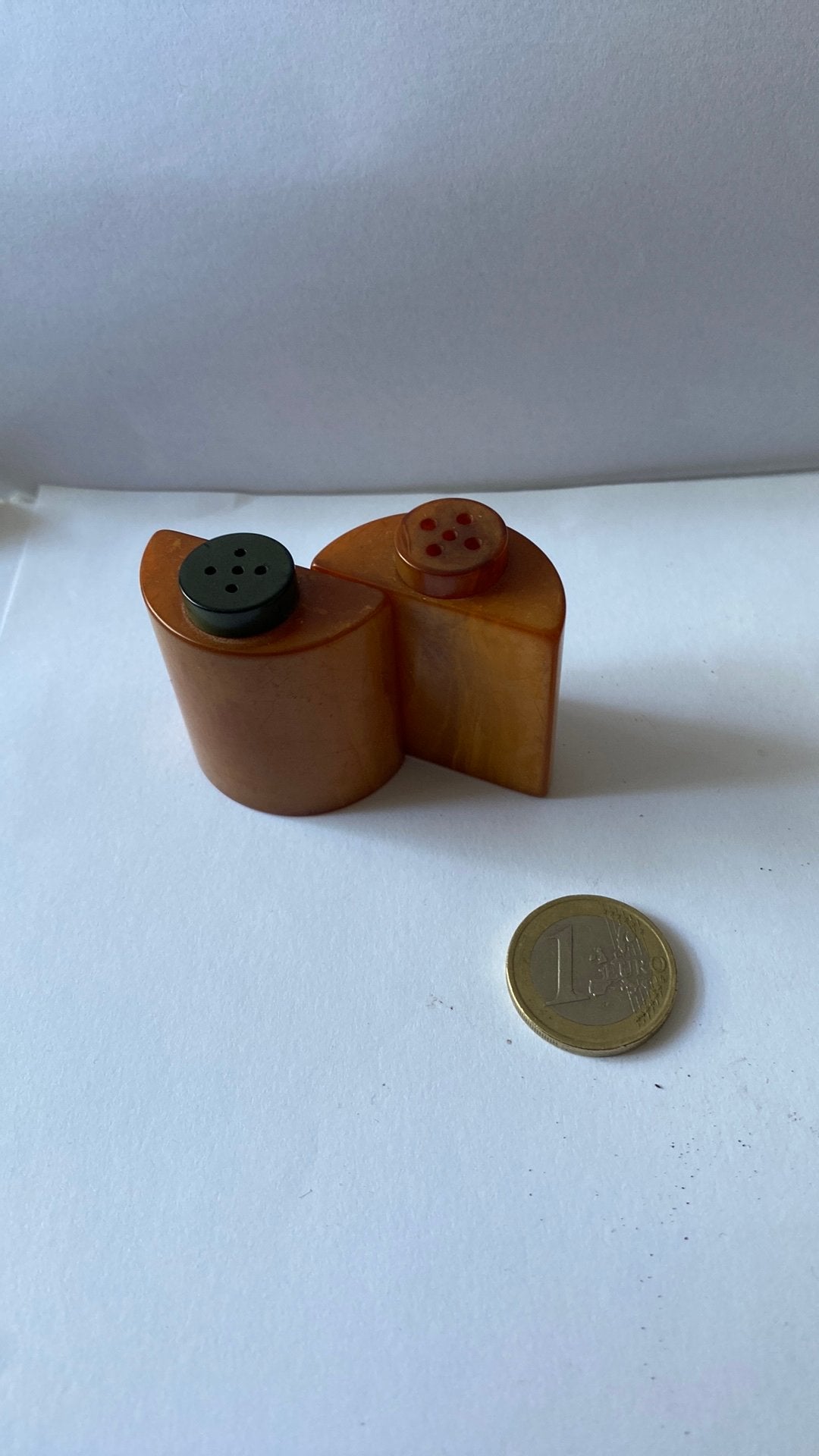Vintage art deco bachelite peper en zout stel, Ophalen of Verzenden
