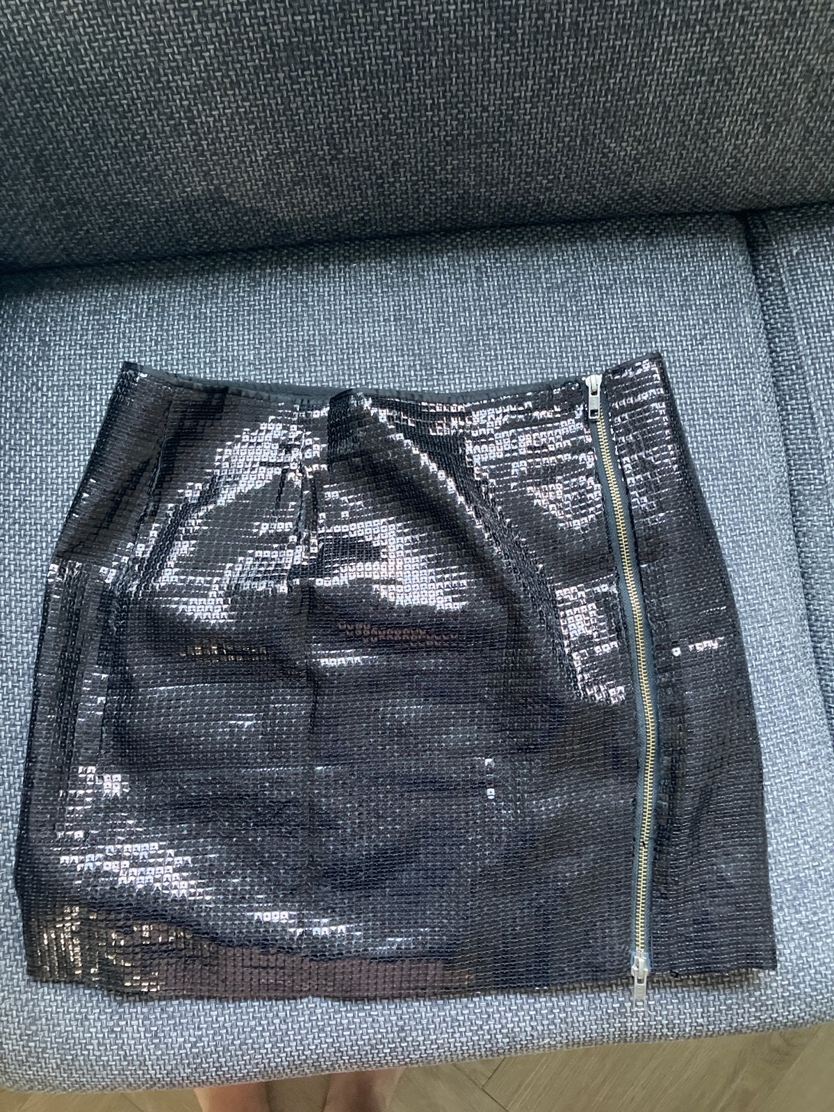 Next zwarte pailletten rok met rits - Maat 38/40 (M), Kleding | Dames, Rokken, Maat 38/40 (M), Zwart, Ophalen of Verzenden, Zo goed als nieuw