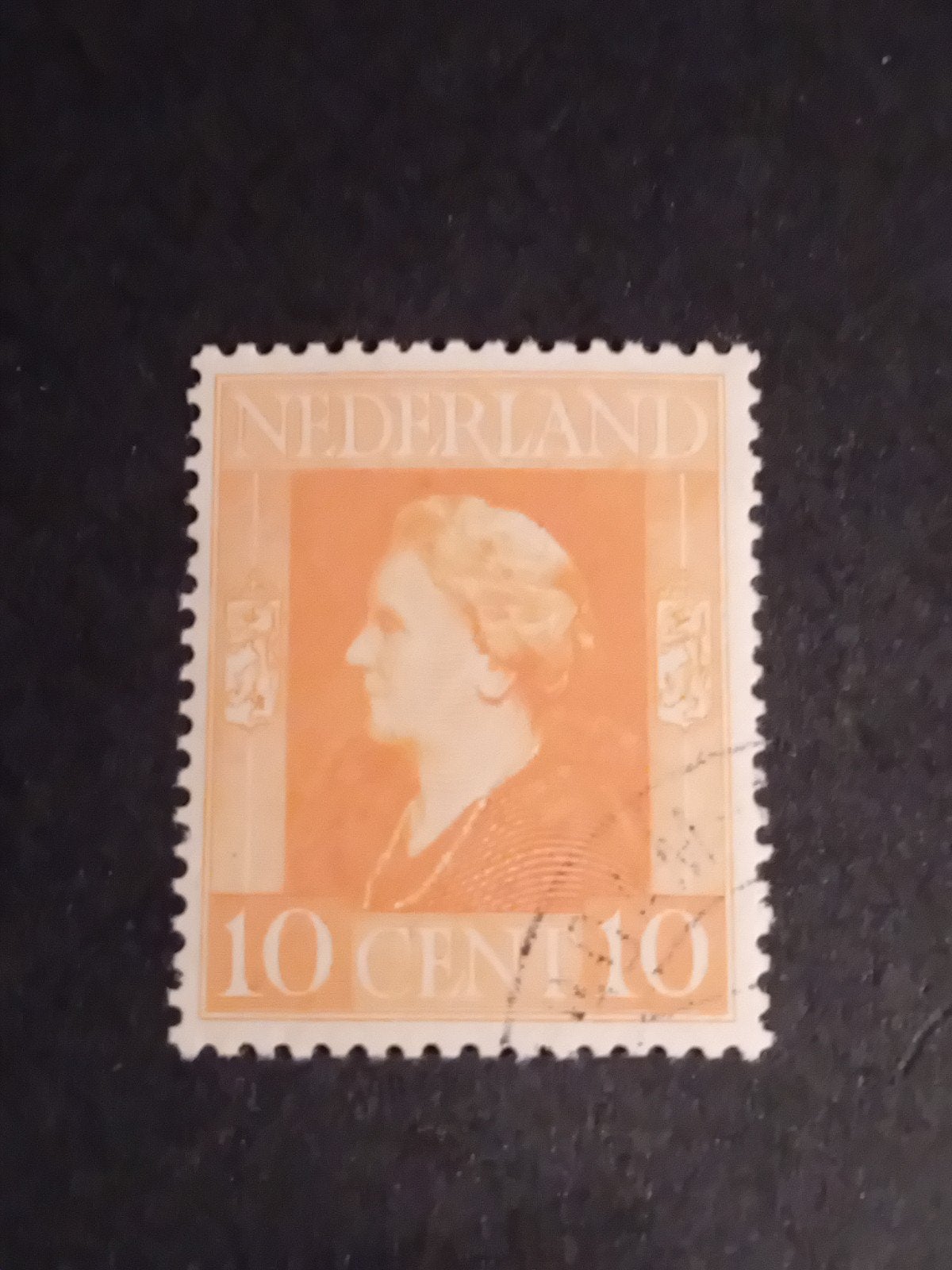 Nederlandse postzegel Koningin Wilhelmina 10 cent, Postzegels en Munten, Postzegels | Nederland, Ophalen of Verzenden, T/m 1940