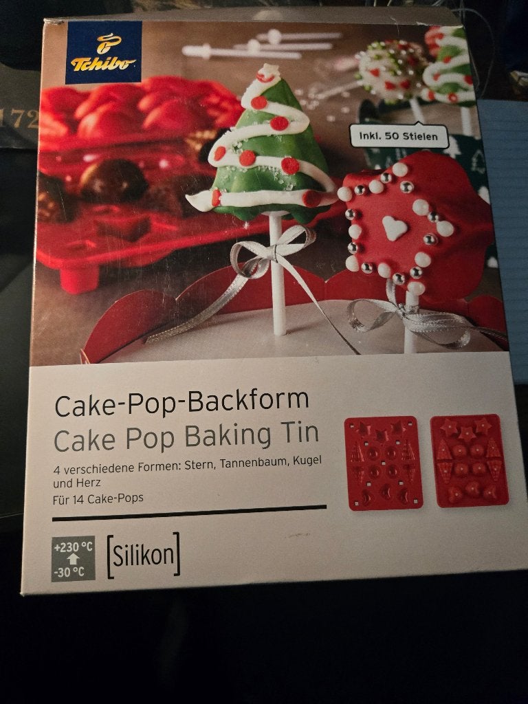 Siliconen cake-pop bakvorm set van Tchibo. Nieuw, Ophalen, Overige typen, Nieuw, Rood