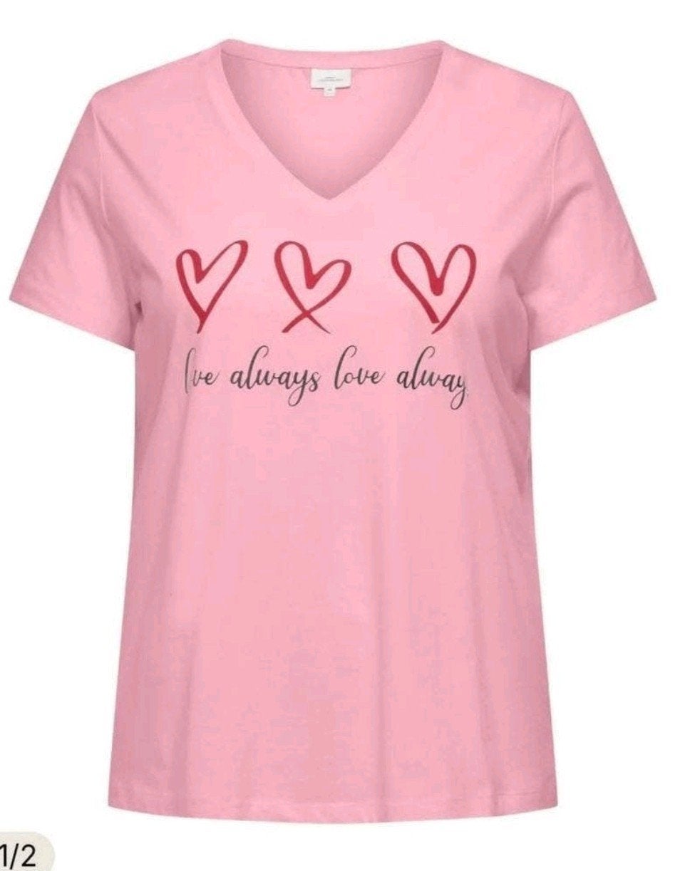 Roze shirt Carmae van Only Carmakoma Maat 46/48, O, O, O, Maat 46/48 (XL) of groter