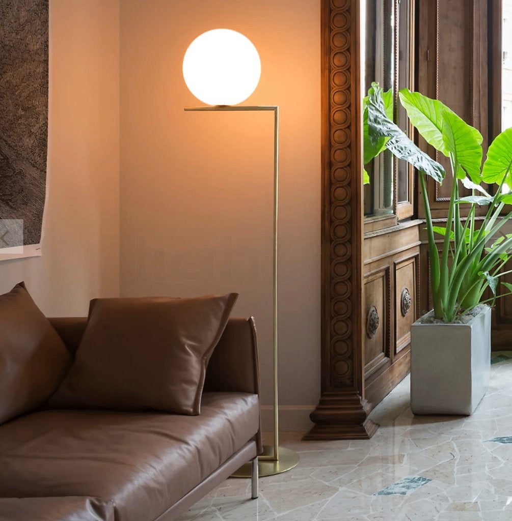 Flos IC F2 vloerlamp - 3 stuks, Gebruikt, Glas, 150 tot 200 cm, E27 (groot)