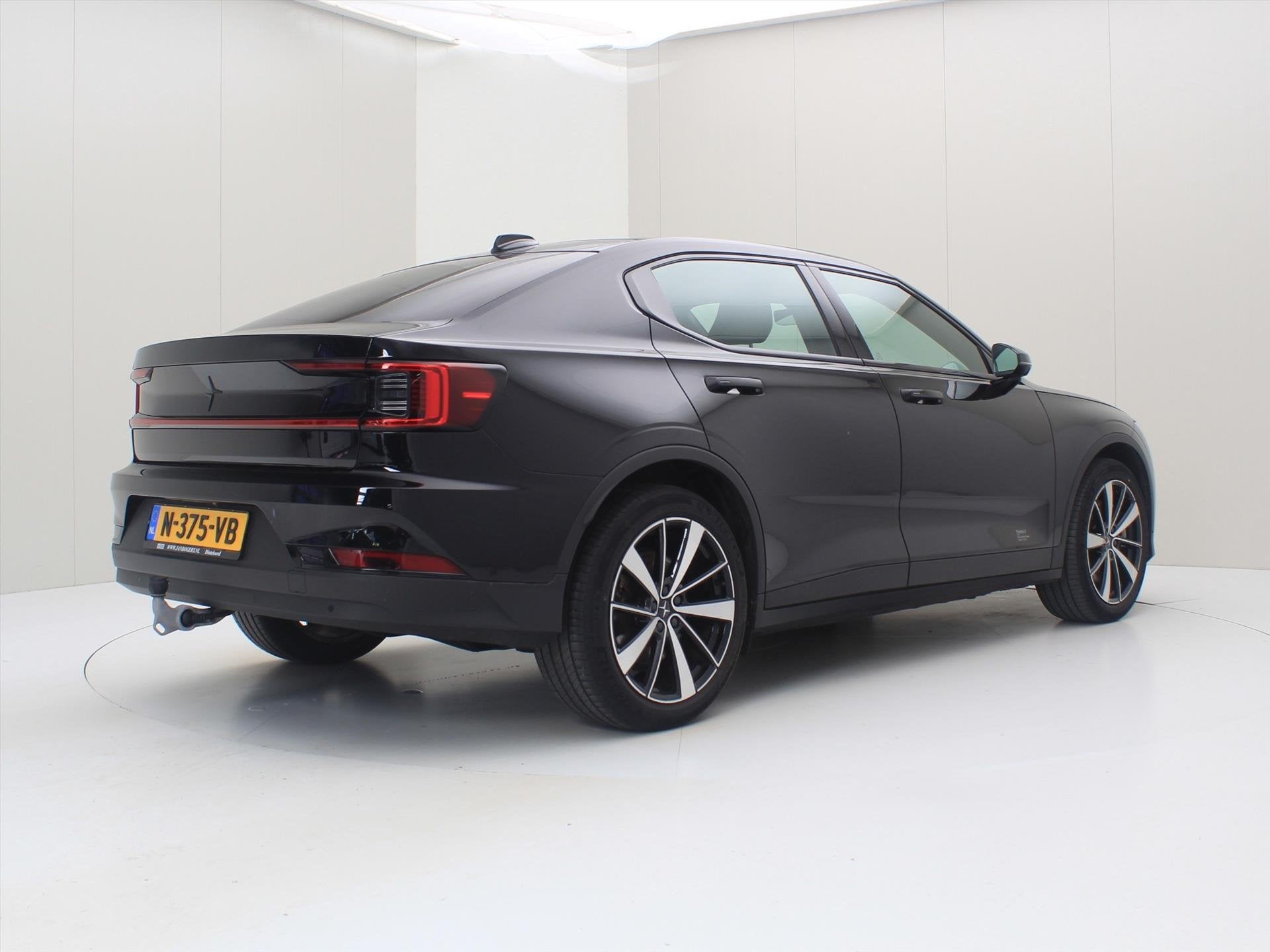 Polestar 2 Long Range Single Motor 231PK 90% SoH [ TREKHAAK+, Auto's, Stof, Gebruikt, 1969 kg, Zwart