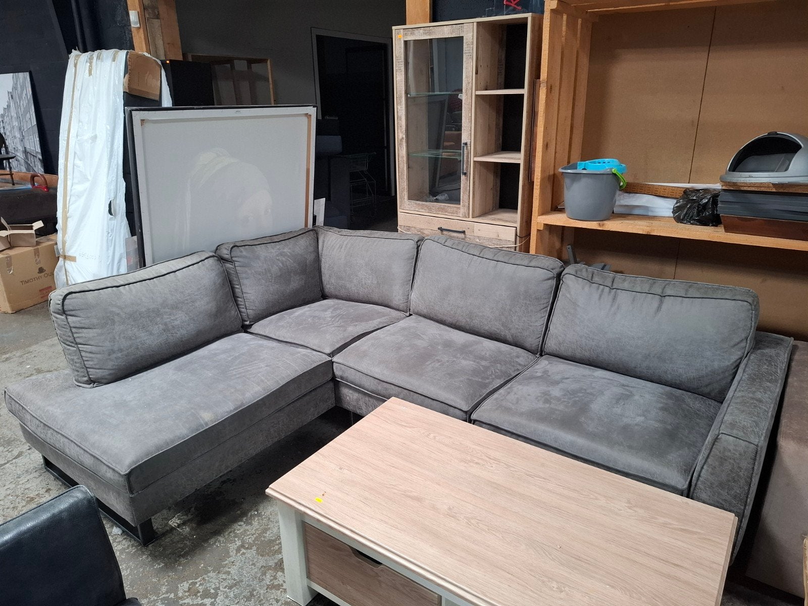 Comfortabele hoekbank B273 X L200 antraciet, Huis en Inrichting, 250 tot 300 cm, Roxxz design, Spaarneweg 75b, Hoekbank