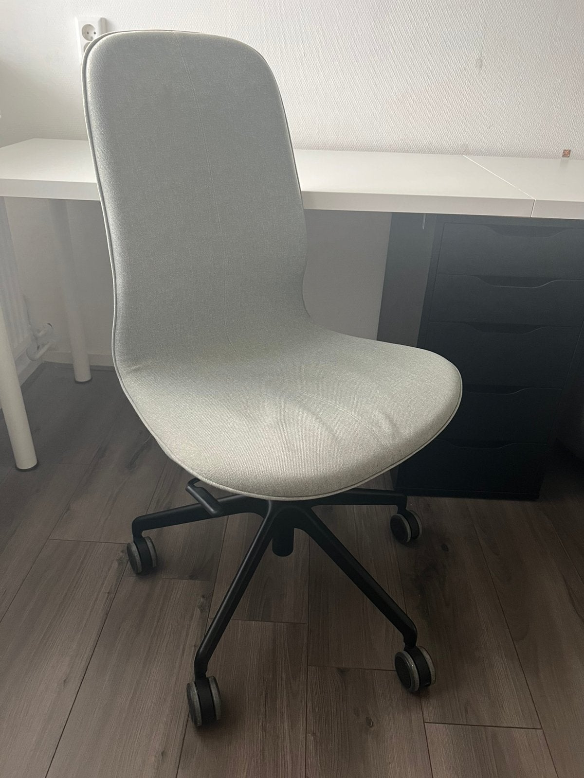 IKEA Långfjäll vergaderstoel mintgroen met zwart onderstel, Ophalen, Zo goed als nieuw, Groen, Bureaustoel