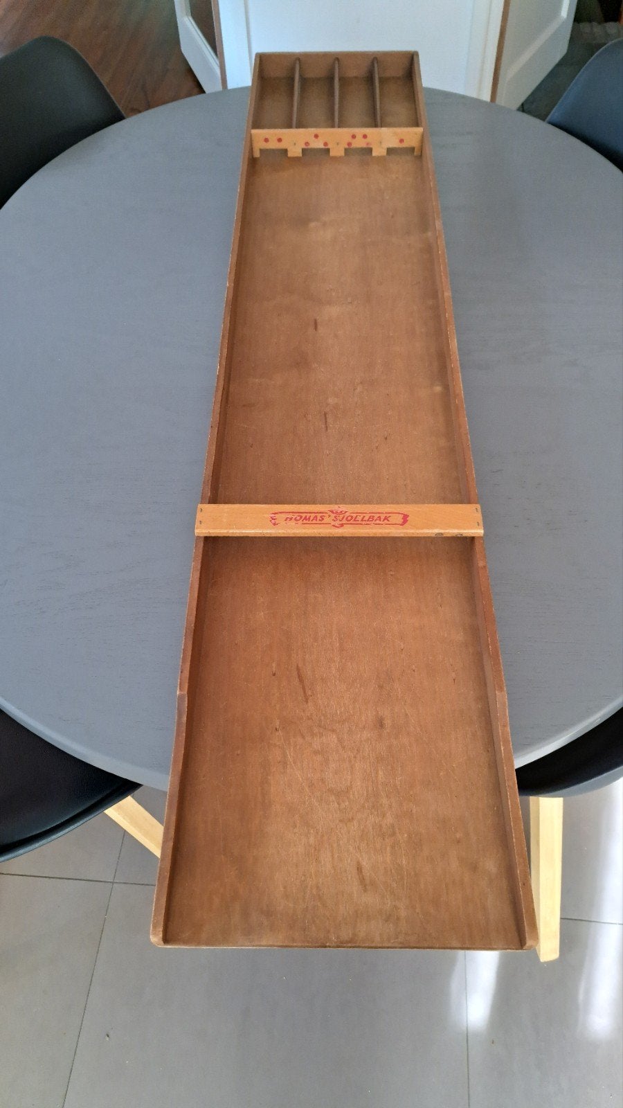 Vintage kleine Homas Sjoelbak, Ophalen, Gebruikt, Homas