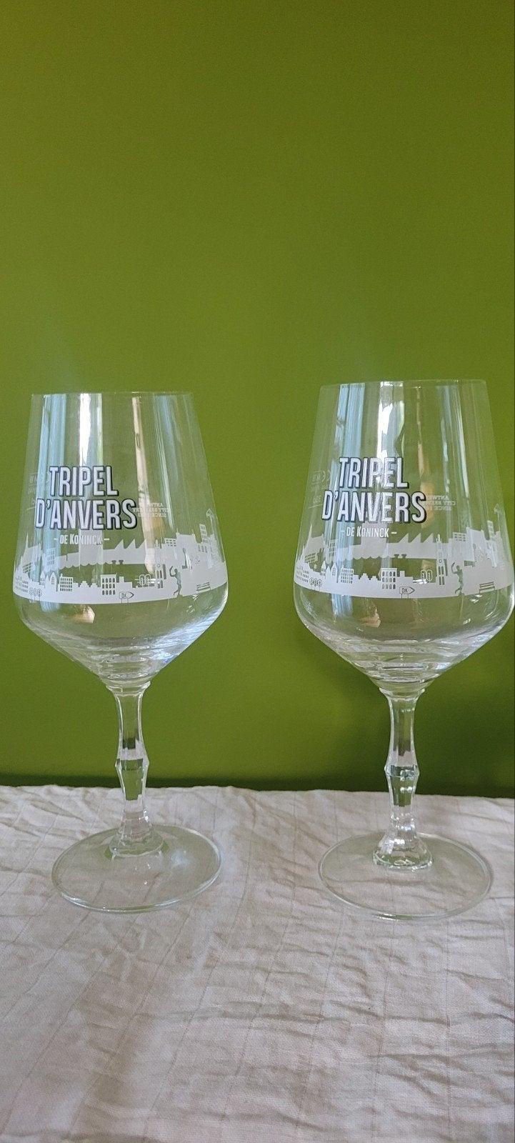 2 nieuwe glazen De Koninck Tripel d'Anvers, Ophalen of Verzenden