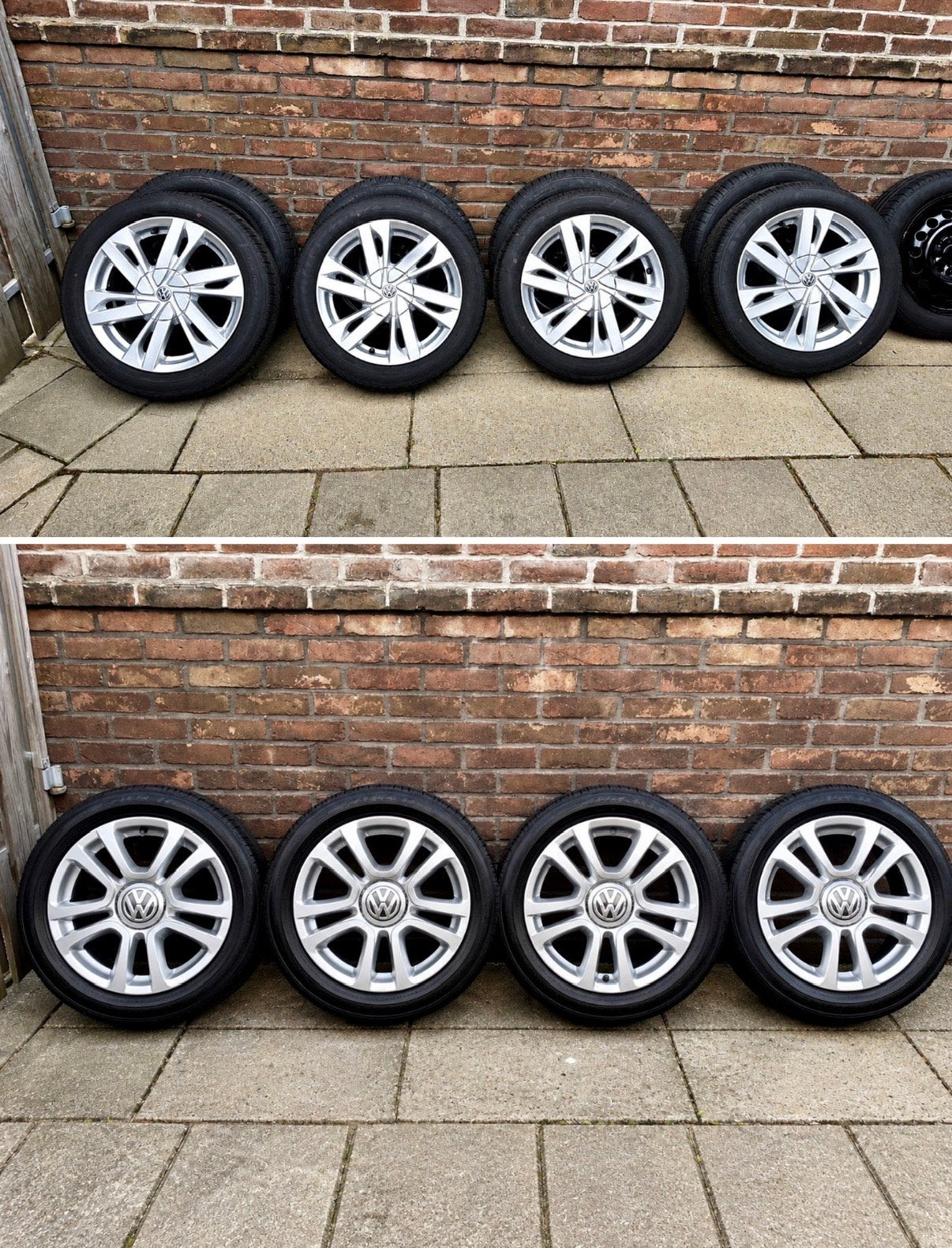 LM Velgen BANDEN 165 60 15, C1,107, Aygo en VW UP! 185 50 16, Gebruikt, 15 inch, Banden en Velgen, Ophalen of Verzenden