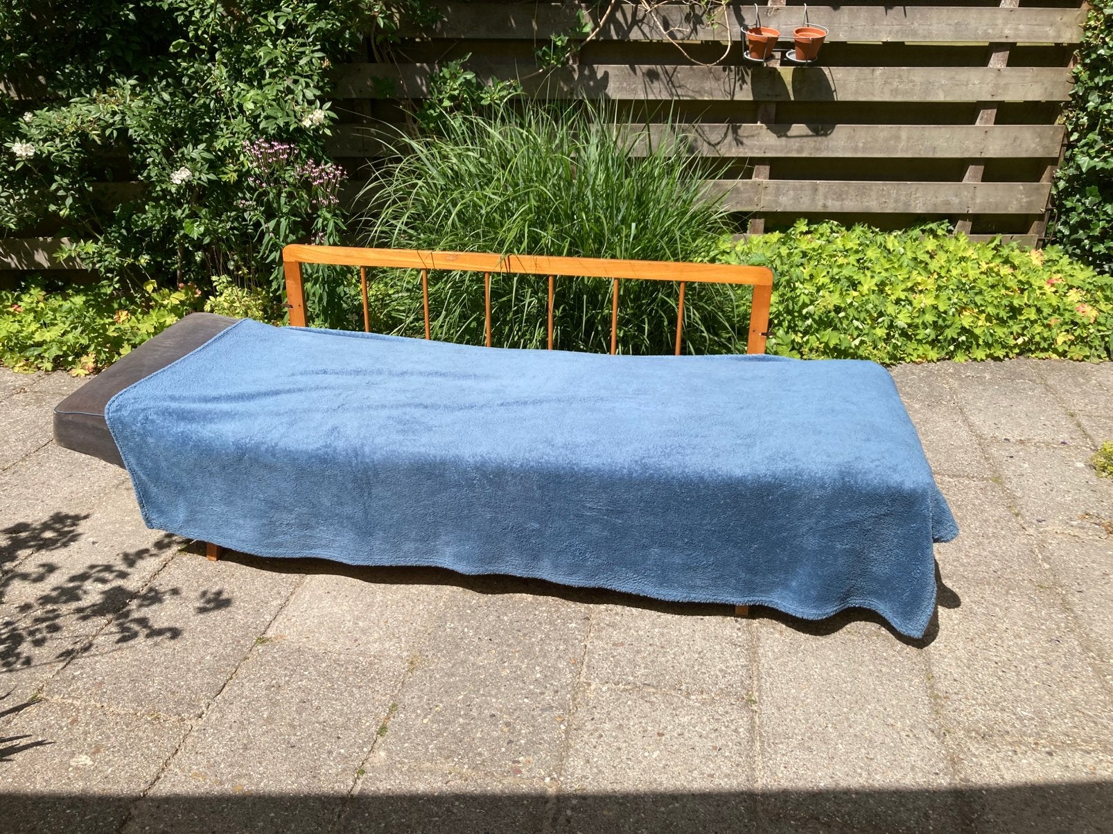 Ebijzondere vintage slaapbank jaren 60-70, Antiek en Kunst, Antiek | Meubels | Stoelen en Banken, Ophalen