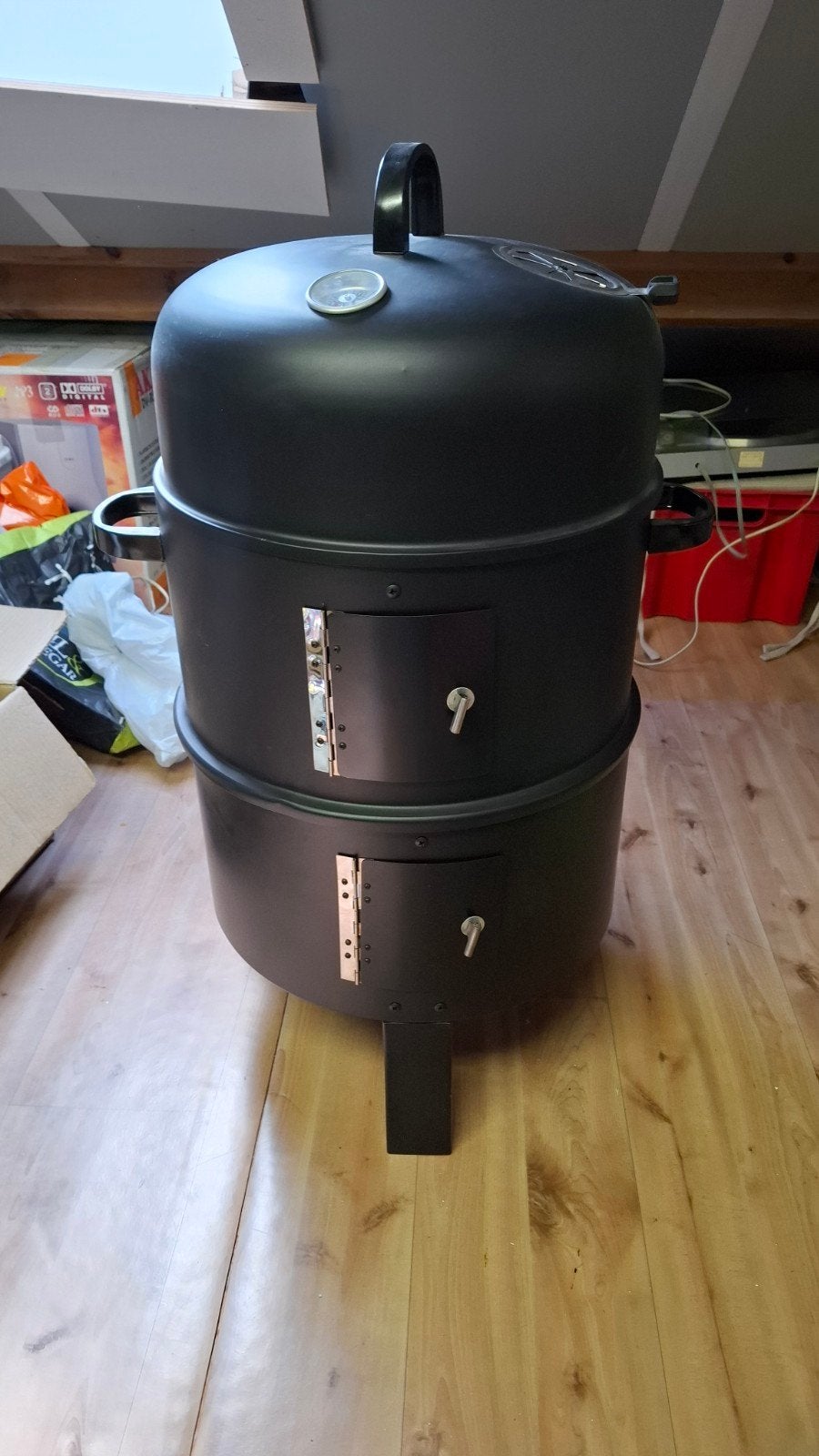Smoker BBQ Grill met Thermometer - nieuw, Ophalen, Zo goed als nieuw, Onbekend