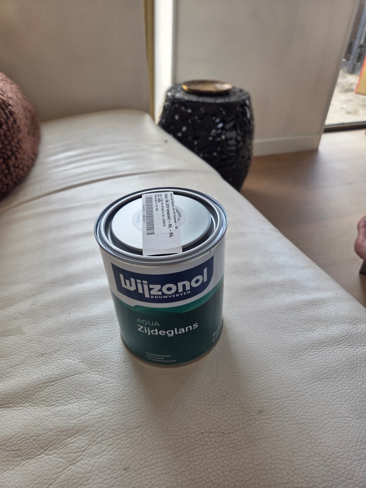 Wijzonol Aqua Zijdeglans Verf RAL 9016 Verkeerswit, Wit, Nieuw, Ophalen of Verzenden, Verf