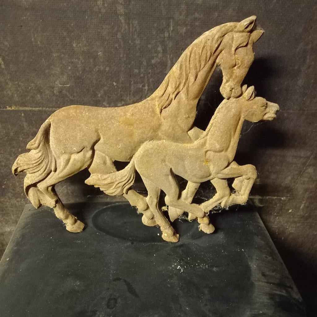 gietijzeren paard, Ophalen of Verzenden, Gebruikt, Metaal, Overige typen