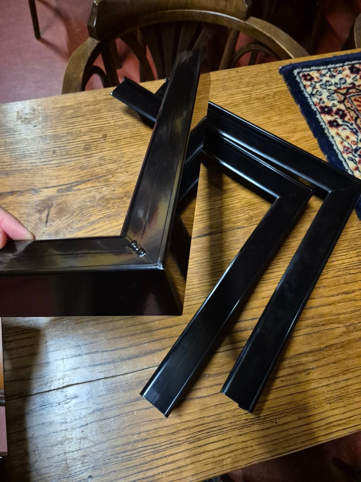 Aluminium daktrim zwart met hoeken, Ophalen, Zwart, Overige typen, Nieuw