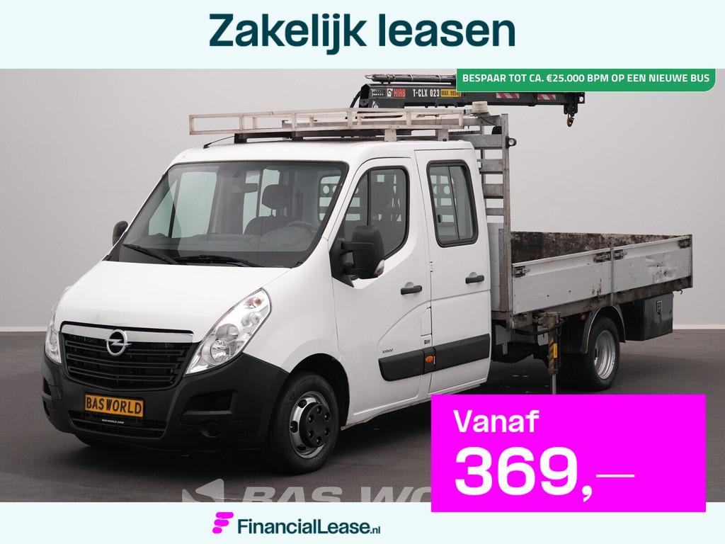 Opel Movano 145PK Kraanwagen Hiab T-CLX 023 B-3 Dubbellucht, 145 pk, Stof, Gebruikt, Euro 6