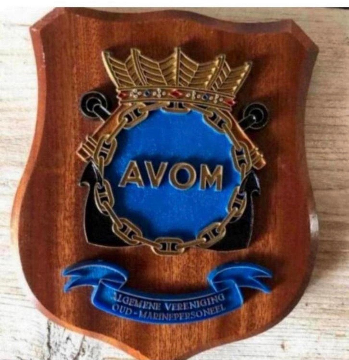 Marine Wapenschild  AVOM, Verzenden, Marine, Nederland, Embleem of Badge