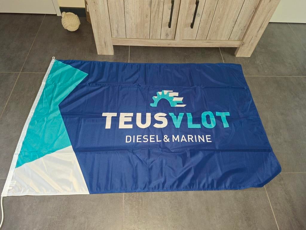 Scheepvaart vlag teus vlot, Ophalen of Verzenden, Zo goed als nieuw, Reclamebord