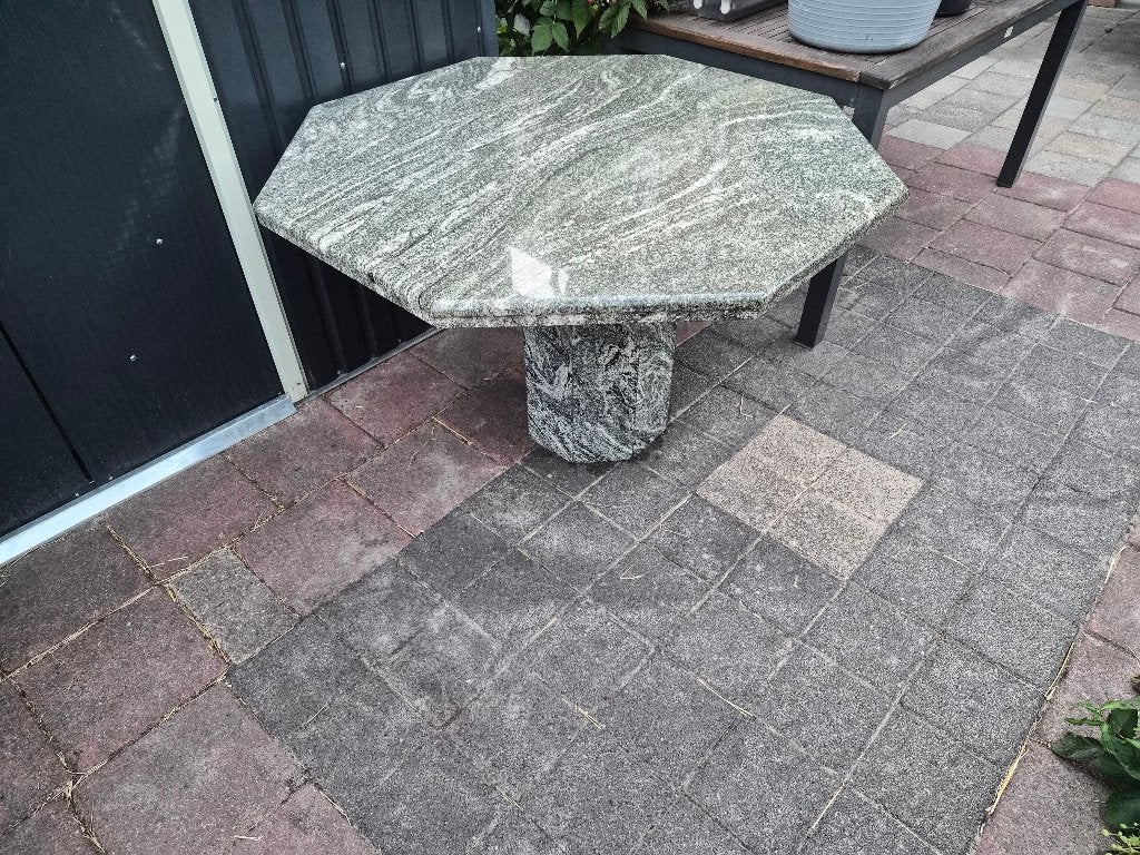 Eettafel Groen Graniet, Ophalen, Overige materialen, Zo goed als nieuw, Vijf personen of meer