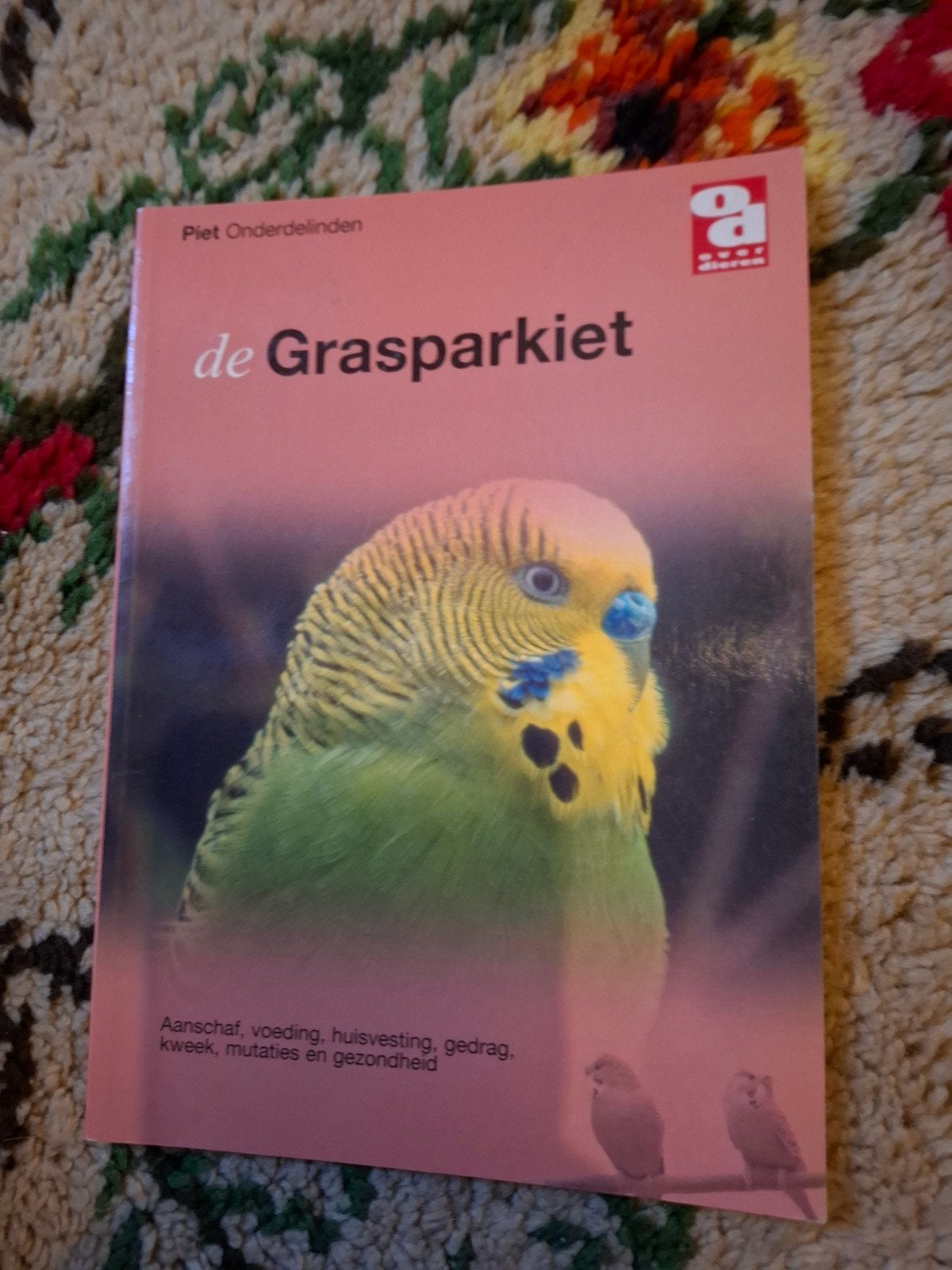 De Grasparkiet - Aanschaf, voeding, kweek en gezondheid, Ophalen of Verzenden, Gelezen, Piet Onderdelinden