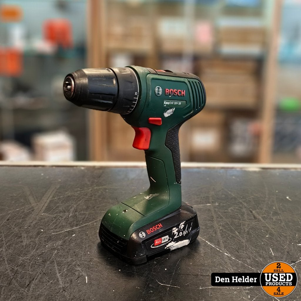 Bosch EasyDrill 18V Accu Boormachine - In Nette Staat, Bosch, Gebruikt, Support@bosch.com, Robert Bosch GmbH
Robert-Bosch-Platz 1
70839 Gerlingen-SchillerhÃ¶he
Germany