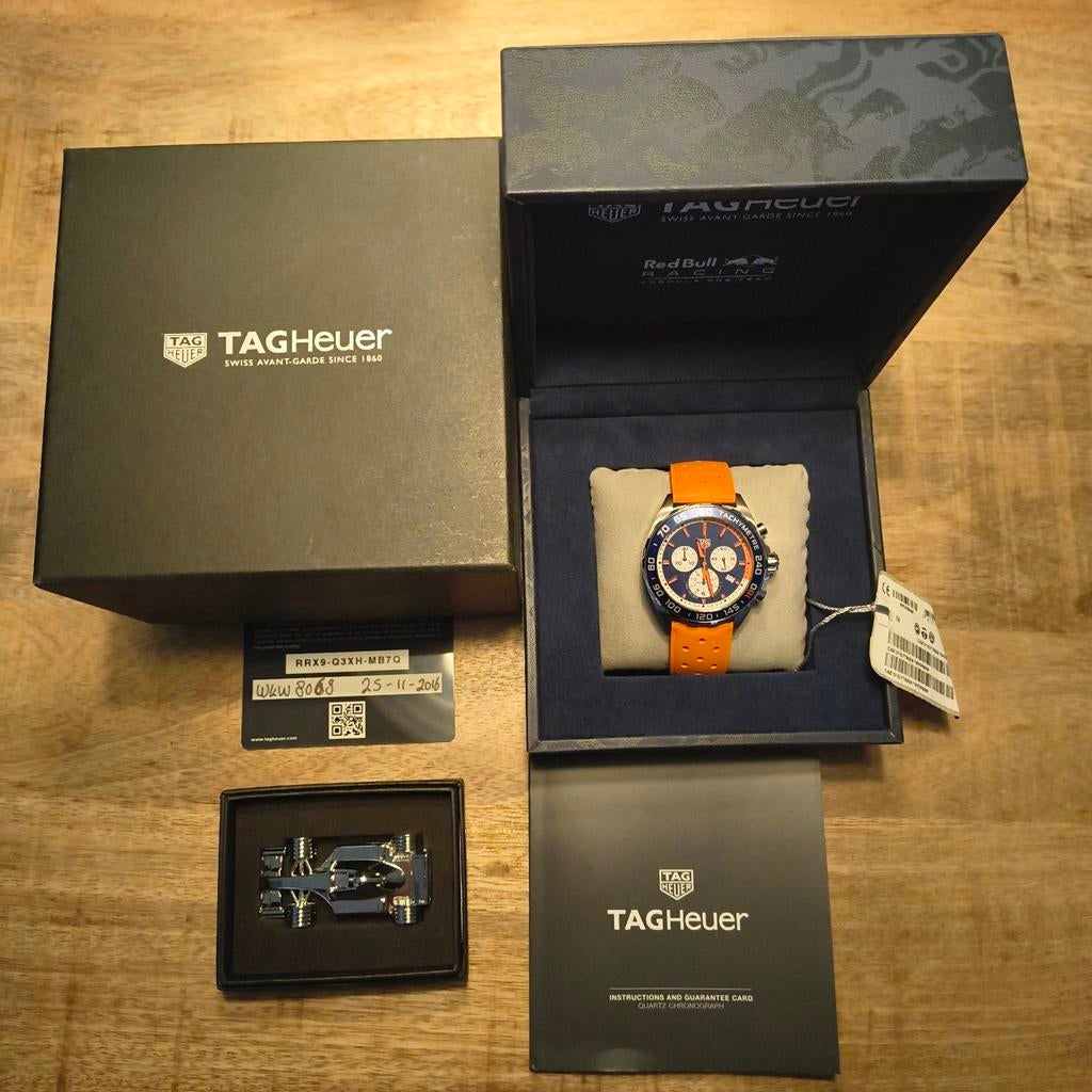 Tag heuer limited edition Max Verstappen 2016, Sieraden, Tassen en Uiterlijk, Staal, Polshorloge, Nieuw, Kunststof