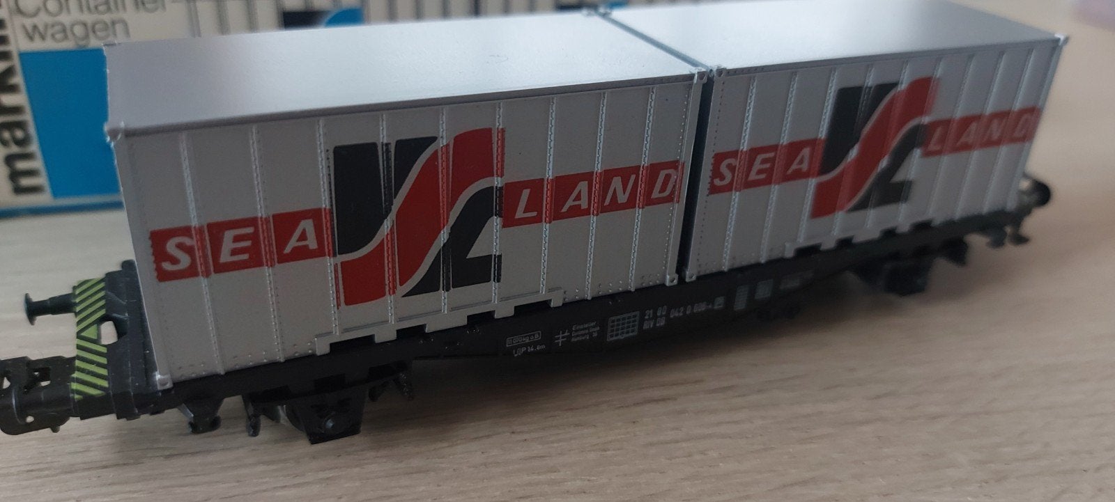 Märklin DB Sealand containerwagen artnr 4678 in ovp, Wisselstroom, Wagon, Ophalen of Verzenden, Zo goed als nieuw