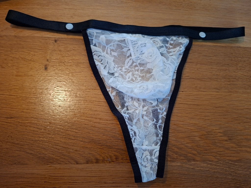 sexy herenstring maat one size, Ophalen of Verzenden, Wit, Overige typen