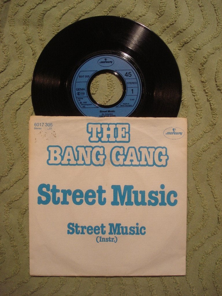 The Bang Gang 7" Vinyl Single: ‘Street music’ (Duitsland), 7 inch, Single, Ophalen of Verzenden, Zo goed als nieuw