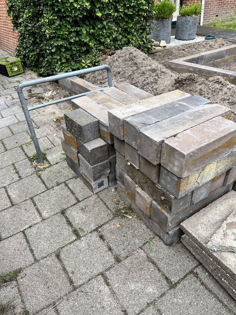 Gratis: tuinblokken / betonnen stapelblokken, Ophalen, Gebruikt, Blok, Minder dan 25 cm