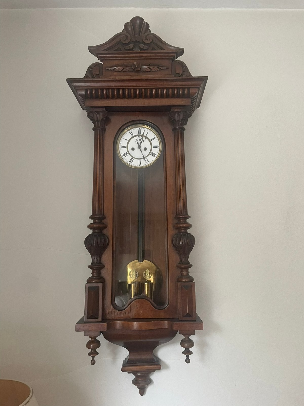 Wandklok, Ophalen